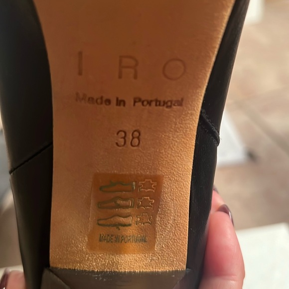 NWT- IRO BOOTS Size 38 New In Box Black Soft Leather, never worn,outside zipper - Picture 4 of 6